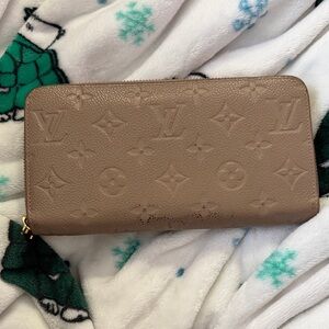 Louis Vuitton Tan Embossed Wallet